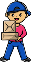 پیش‌نمایش فایل courier-boy-holding-package-11609974 از پک حرفه‌های مردم