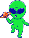 پیش‌نمایش فایل alien-holding-a-floating-planet-12121768 از پک بیگانه
