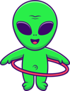 پیش‌نمایش فایل alien-playing-hulahoop-12121770 از پک بیگانه