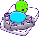 پیش‌نمایش فایل alien-sleeping-on-bed-wearing-ufo-blanket-12189242 از پک بیگانه