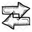 پیش‌نمایش فایل right-left-arrow-2934307 از پک پیکان های نشانه