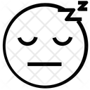 پیش‌نمایش فایل sleeping-face-7 از پک ایموجی‌های خطی