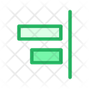 پیش‌نمایش فایل horizontal-right-align-3 از پک هم‌ترازی و ابزارها – سبک خطی تک‌رنگ رنگی