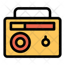 پیش‌نمایش فایل radio-853 از پک لوازم خانگی – سبک خطی تک‌رنگ
