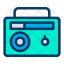 پیش‌نمایش فایل radio-849 از پک لوازم خانگی – سبک خطی رنگی
