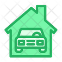 پیش‌نمایش فایل car-home-4 از پک خودرو و خدمات – سبک خطی تک‌رنگ