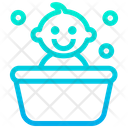 پیش‌نمایش فایل babby-tub-1 از پک نوزاد – سبک خطی گرادیانی