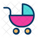 پیش‌نمایش فایل baby-stroller-20 از پک نوزاد – سبک خطی رنگی