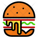 پیش‌نمایش فایل cheese-burger-7 از پک نانوایی و اقلام – سبک خطی رنگی