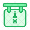 پیش‌نمایش فایل beer-bar-board از پک بار – سبک خطی تک‌رنگ