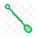 پیش‌نمایش فایل spiral-spoon-2 از پک بار – سبک خطی تک‌رنگ