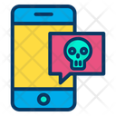پیش‌نمایش فایل mobile-chat-74 از پک هالووین – سبک خطی رنگی