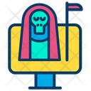پیش‌نمایش فایل online-halloween از پک هالووین – سبک خطی رنگی