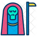 پیش‌نمایش فایل reaper-7 از پک هالووین – سبک خطی رنگی