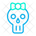 پیش‌نمایش فایل lady-skull-5 از پک هالووین – سبک خطی رنگی