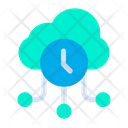 پیش‌نمایش فایل cloud-clock-2 از پک شبکه و پایگاه داده – سبک فلت