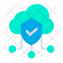 پیش‌نمایش فایل cloud-shield-9 از پک شبکه و پایگاه داده – سبک فلت
