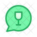 پیش‌نمایش فایل party-chat-4 از پک جشن و مهمانی – سبک خطی تک‌رنگ