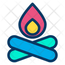 پیش‌نمایش فایل campfire-194 از پک کمپینگ – سبک خطی رنگی