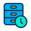 پیش‌نمایش فایل clock-server-5 از پک شبکه و پایگاه داده – سبک خطی رنگی