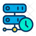 پیش‌نمایش فایل clock-server-6 از پک شبکه و پایگاه داده – سبک خطی رنگی