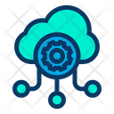 پیش‌نمایش فایل cloud-settings-39 از پک شبکه و پایگاه داده – سبک خطی رنگی