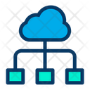پیش‌نمایش فایل cloud-structure-31 از پک شبکه و پایگاه داده – سبک خطی رنگی