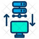 پیش‌نمایش فایل computer-to-server-3 از پک شبکه و پایگاه داده – سبک خطی رنگی