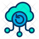 پیش‌نمایش فایل refresh-cloud-25 از پک شبکه و پایگاه داده – سبک خطی رنگی