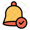 پیش‌نمایش فایل approved-bell-1 از پک آموزش و مدرسه – سبک خطی تک‌رنگ – جلد ۱