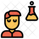پیش‌نمایش فایل chemistry-student-5 از پک آموزش و مدرسه – سبک خطی تک‌رنگ – جلد ۱