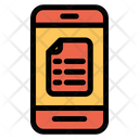 پیش‌نمایش فایل mobile-notes-2 از پک آموزش و مدرسه – سبک خطی تک‌رنگ – جلد ۲