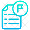پیش‌نمایش فایل flag-document-6 از پک آموزش و مدرسه – سبک خطی گرادیانی – جلد ۲