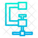 پیش‌نمایش فایل c-clamp-47 از پک ساخت‌وساز و ابزارها – سبک خطی گرادیانی