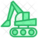 پیش‌نمایش فایل excavator-146 از پک ساخت‌وساز و ابزارها – سبک خطی تک‌رنگ