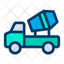 پیش‌نمایش فایل concrete-mixer-54 از پک ساخت‌وساز و ابزارها – سبک خطی رنگی