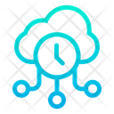 پیش‌نمایش فایل cloud-clock-4 از پک شبکه و پایگاه داده – سبک خطی گرادیانی