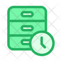 پیش‌نمایش فایل clock-server-9 از پک شبکه و پایگاه داده – سبک خطی تک‌رنگ
