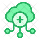 پیش‌نمایش فایل cloud-add-4 از پک شبکه و پایگاه داده – سبک خطی تک‌رنگ