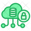 پیش‌نمایش فایل protection-cloud-data-4 از پک شبکه و پایگاه داده – سبک خطی تک‌رنگ