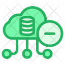 پیش‌نمایش فایل remove-cloud-data-5 از پک شبکه و پایگاه داده – سبک خطی تک‌رنگ