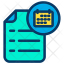 پیش‌نمایش فایل calendar-document-2 از پک آموزش و مدرسه – سبک خطی رنگی – جلد ۱