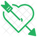 پیش‌نمایش فایل heart-and-arrow-1 از پک ایموجی‌های خطی تک‌رنگ