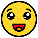 پیش‌نمایش فایل grinning-face-4 از پک ایموجی‌های خطی رنگی