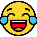 پیش‌نمایش فایل laughing-135 از پک ایموجی‌های خطی رنگی