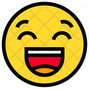 پیش‌نمایش فایل laughing-136 از پک ایموجی‌های خطی رنگی