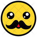 پیش‌نمایش فایل moustache-95 از پک ایموجی‌های خطی رنگی