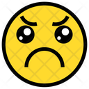 پیش‌نمایش فایل sad-and-angry-5 از پک ایموجی‌های خطی رنگی