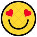 پیش‌نمایش فایل smile-love-1 از پک ایموجی‌های خطی رنگی