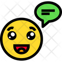 پیش‌نمایش فایل smiley-chat-3 از پک ایموجی‌های خطی رنگی